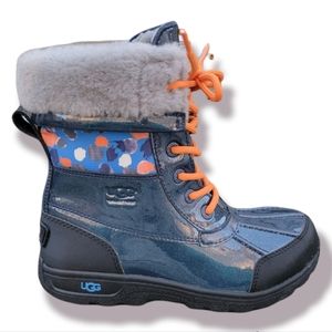 Uggs Ugg Butte II Boots Kids Size 3 Unisex Blue Waterproof